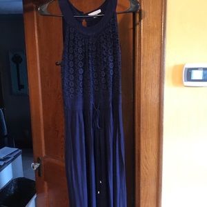 Dressbarn Navy Maxi